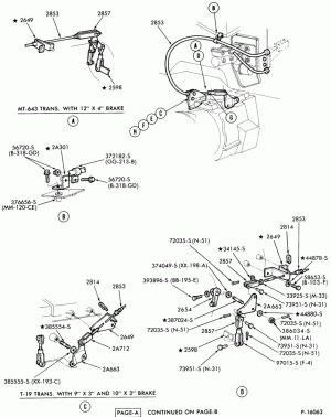 PARKING BRAKES-Parking brake system- trans. mounted - Page A-F-FT600/800