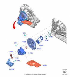 Transmission Pump Assy, 8 Speed Auto Transmission 8F57; 06/SEP/2018