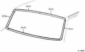EXTERIOR MOULDINGS, ETC.-Windshield mouldings-F-FT600/900