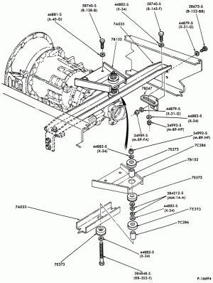 SUPPORTS-(1987/)- MT 653- MT 653-8 cyl. 501 (990) Detroit diesel-C-CT800