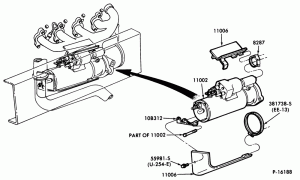 ENGINE WARNING SYSTEM-Heat shield (starter) B-C-CT-F-FT-LN600/900