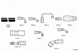 HOSE ASSY. (POWER STEERING PRESSURE) POWER STEERING HOSE REPLACEMENT DETAILS