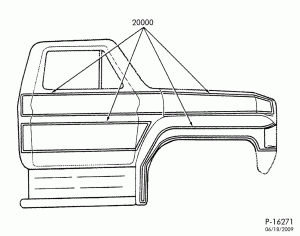 EXTERIOR MOULDINGS, ETC.-Tape stripes-F-FT600/900