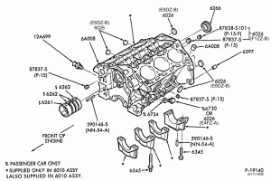 6 CYL. 3.0L (183 C.I.D.)-Cylinder block plugs