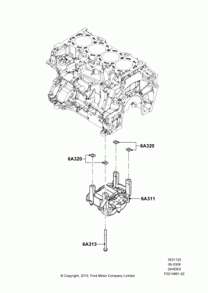 Balance Shafts and Drive, 2.5L Duratec (110kW/150PS); 23/JUN/2008-29/APR/2012
