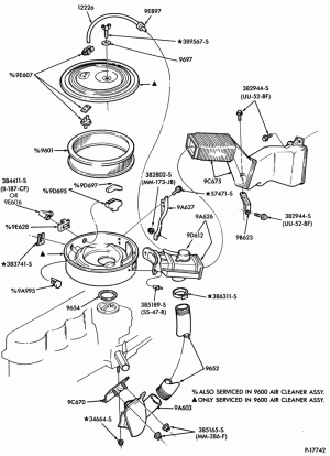 6 CYL. 4.9L (300 C.I.D.)-GAS-(dry type)-F100/250, U150
