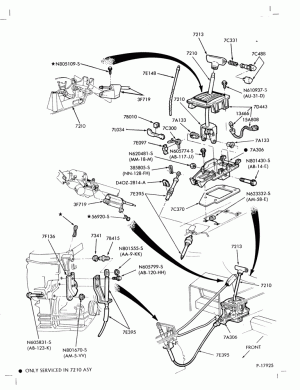 ATX TYPE - EXTERNAL PARTS-EXTERNAL PARTS- shift mechanism - floor or console mounted-B,MB,C,MG,W,MW