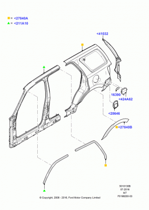 Side Panels - Outer; 08/JAN/2007-29/APR/2012