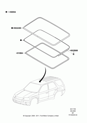 Sliding Roof Panel; 23/JUN/2008-29/APR/2012