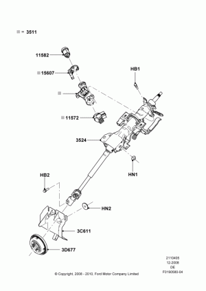 Прокладки, сальники, уплотнители рулевого управления