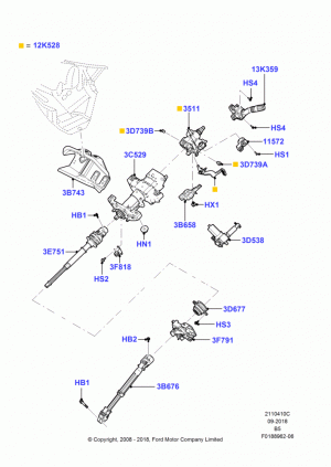 Прокладки, сальники, уплотнители рулевого управления