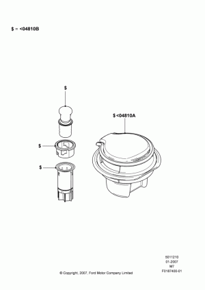Console - Floor, Accessory Smokers Pack; 08/JAN/2007-29/APR/2012