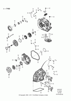 Прокладки, сальники, уплотнители трансмиссии