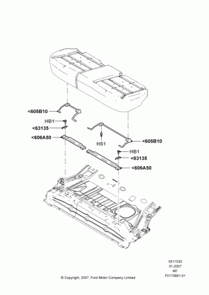 Rear Seat Base; 08/JAN/2007-29/APR/2012