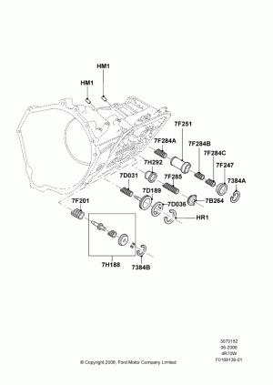Servos and Accumulators, 4R70/4R75 W/E 4 Speed Trans; 19/JUN/2006-04/JAN/2011