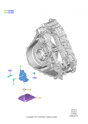 Transmission Pump Assy, ECVT Auto Trans Power Split; 13/AUG/2012