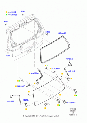 Back Window Glass; 08/JAN/2007-15/OCT/2010