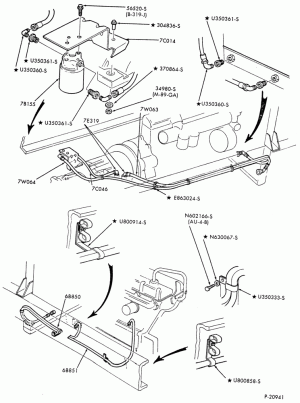 OIL COOLER LINES-(1986/)- AT 545-CF600/800