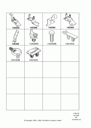 Wiring Clamps; 01/MAY/2006-29/APR/2012