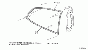 TOPAZ -- BODY TYPE 54 - BACK WINDOW