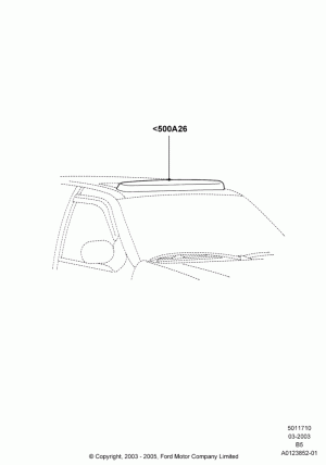 Sliding Roof Mechanism and Controls, (+)"CDN/USA", Power Tilt/Slide Sun Roof, Accessory, With Deflector; 18/MAR/2002-30/JUN/2017