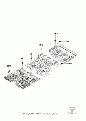 Plugs - Floor Pan; 19/JUN/2006-04/JAN/2011