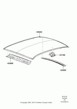 Roof - Sheet Metal; 19/JUN/2006-04/JAN/2011