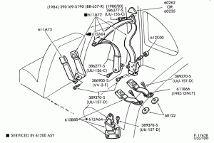 SEATS AND SEAT BELTS-Seat belt and shoulder harness installation
