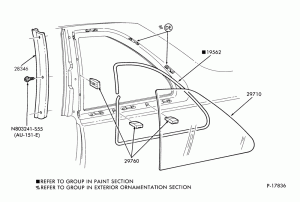 BODY SIDES AND QUARTER-Window parts - quarter - stationary - B/T 66