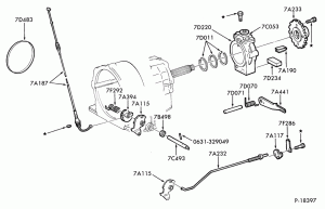 C5 TYPE - INTERNAL PARTS-INTERNAL PARTS- parking pawl, throttle and manual control linkage-DC,K