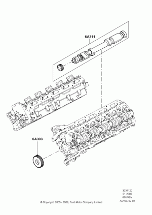 Balance Shafts and Drive, 6.8L Gas EFI V10; 03/JAN/2005-19/JAN/2010