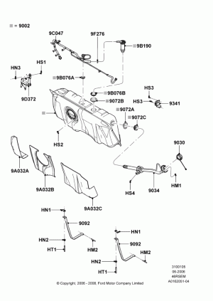 Бак топливный, составляющие