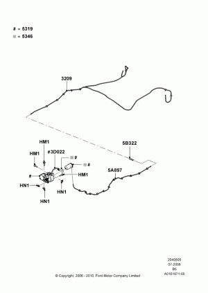 Air Suspension Compressor and Lines; 02/AUG/2006-30/JUN/2017