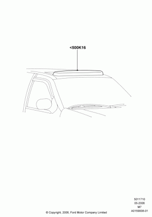 Sliding Roof Mechanism and Controls, (+) North American Markets, Accessory, Sliding Roof Deflector; 01/MAY/2006-29/APR/2012