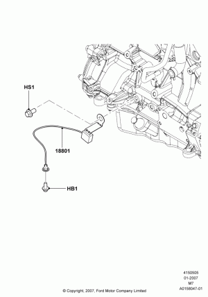Radio Suppression, All 4 Cylinder Gas Engines, With Navigation System; 08/JAN/2007-29/APR/2012