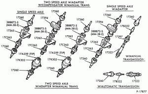 ADAPTER (SPEEDOMETER AND TACHOMETER) SPEEDOMETER CABLE AND ADAPTERS