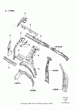 Side Panels - Inner, Extended Wagon; 06/DEC/2006-30/JUN/2017