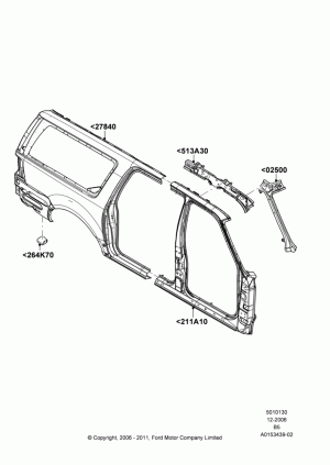 Side Panels - Outer, Extended Wagon; 06/DEC/2006-30/JUN/2017