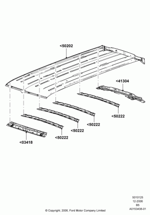 Roof - Sheet Metal, Extended Wagon; 06/DEC/2006-30/JUN/2017