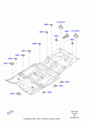 Plugs - Floor Pan; 02/AUG/2006-30/JUN/2017
