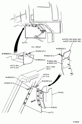 8 CYL. 7.8L AND 8.8L (477 AND 534 C.I.D.) GAS-NOISE INSULATOR SHIELD CF-CFT600/800- Page A