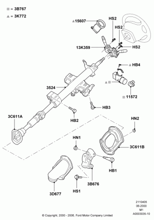Прокладки, сальники, уплотнители рулевого управления