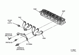 6 CYL. 4.9L - GAS-Manifold & related parts