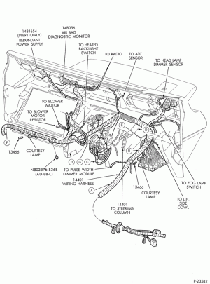 ELECTRICAL SYSTEMS-Wiring system - instrument panel - Page A