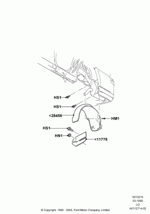 Air Deflectors, Rear; 22/MAR/1999-13/APR/2006