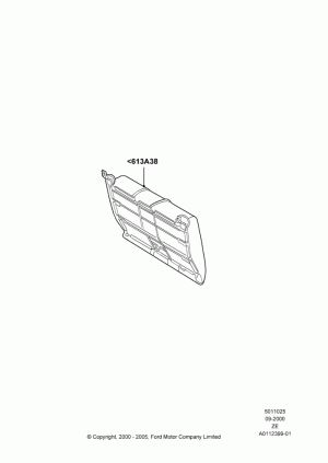 Rear Seat Back, Convertible; 18/SEP/2000-12/MAY/2004
