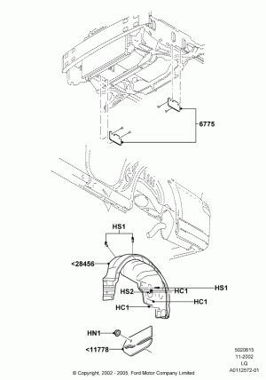 Splash and Heat Shields; 18/NOV/2002-13/APR/2006
