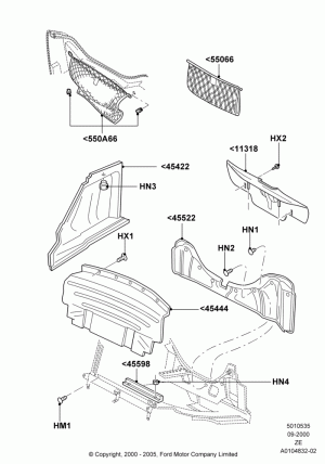 Load Compartment Trim, Convertible; 18/SEP/2000-12/MAY/2004