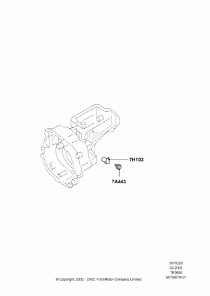 Transmission Modules and Sensors, TR3650 5-Speed Manual Transmission; 18/SEP/2000-12/MAY/2004