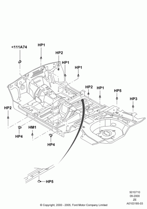 Plugs - Floor Pan; 18/SEP/2000-12/MAY/2004